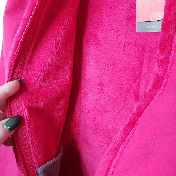 The North Face Morningside Full Zip Fleece Jacket in Passion Pink - Picture 6 of 10